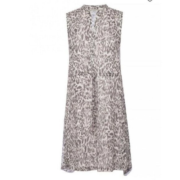 All Saints Women’s Clary Pattern Dress Sleeveless Mini Size Small Pink/Gray Sml - Picture 2 of 9